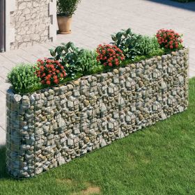 Gabion Raised Bed Galvanized Iron 129.9"x19.7"x39.4"