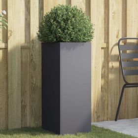 Planter Anthracite 12.6"x10.8"x29.5" Cold-rolled Steel