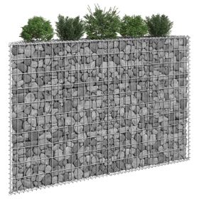 Trapezium Gabion Raised Bed Galvanized Steel 59.1"x7.9"x39.4"