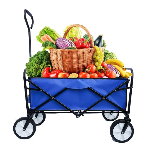 Outdoor Folding Wagon Garden ; Large Capacity Folding Wagon Garden Shopping Beach Cart ; Heavy Duty Foldable Cart; for Outdoor Activities; Beaches; Pa Outdoor Folding Wagon Garden ; Large Capacity Folding Wagon Garden Shopping Beach Cart ; Heavy Duty Foldable Cart; for Outdoor Activities; Beaches; Pa