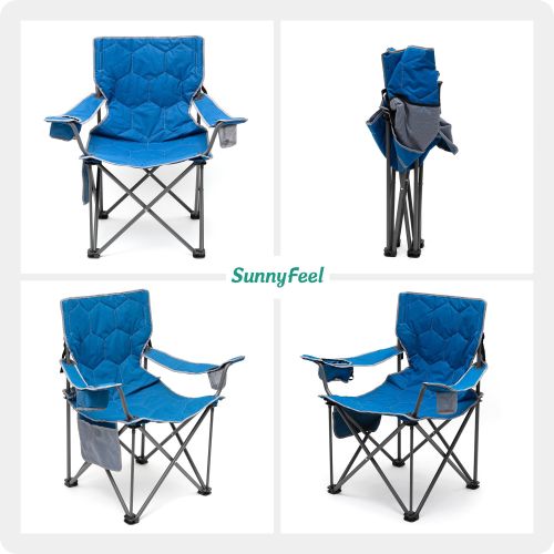Oversized Folding Camping Chair, Heavy Duty Supports 300 LBS, Portable Chairs For Outdoor Lawn Beach Camp Picnic Oversized Folding Camping Chair, Heavy Duty Supports 300 LBS, Portable Chairs For Outdoor Lawn Beach Camp Picnic